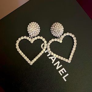 Alessandra Rich Heart Earrings